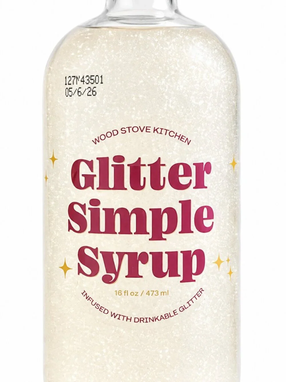 Wood Stove Kitchen SparkleMix Glitter Simple Syrup